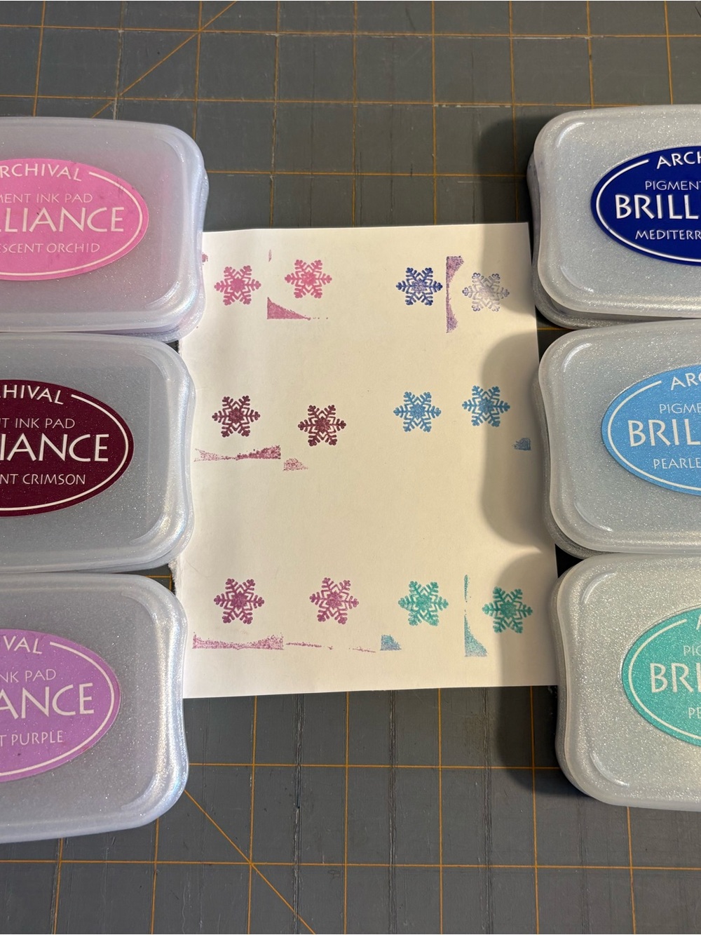 Haus of Brilliance Pink, Purple, Teal, Blue Ink Pad Set set of 8